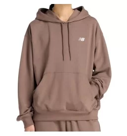 New Balance Felpa Cappuccio Sport Essentials French Terry W Cortado Marrone WT41507ABP