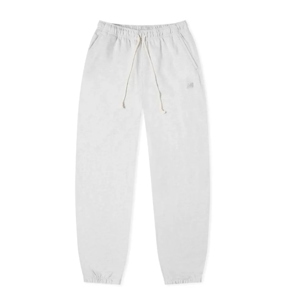 New Balance Pantaloni Athletics French Terry W Grigio Chiaro WP41513AHH