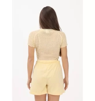 Adidas T-shirt Smoked Crop W Giallo | Adidas | 