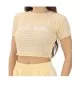 Adidas T-shirt Smoked Crop W Giallo KE3431