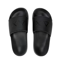 Sun68 Ciabatta Boy's Slippers Logo Mono Nero X36310T 11