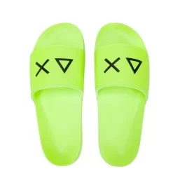 Sun68 Ciabatta Slippers Logo M Giallo Fluo Nero X36110 63
