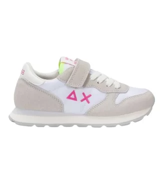 Sun68 Scarpe Girl's Ally Solid Kid Bianco Fucsia Z36401K 0162