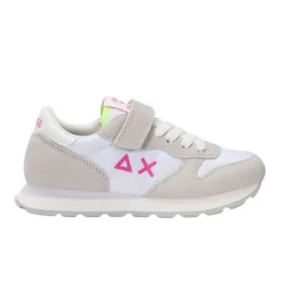 Sun68 Scarpe Girl's Ally Solid Kid Bianco Fucsia Z36401K 0162