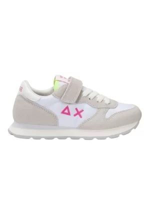 Sun68 Scarpe Girl's Ally Solid Kid Bianco Fucsia Z36401K 0162