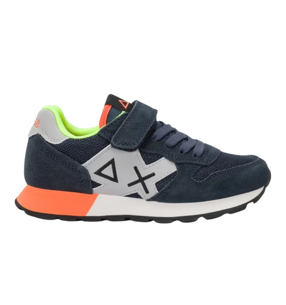 Sun68 Scarpe Boy's Jaki Fluo Kids Navy Blu Z36317K 07