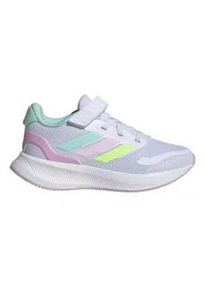 Adidas Scarpe Runfalcon 5 El C Kids Bianco Rosa JP5153