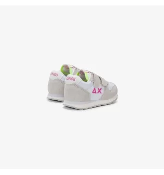 Sun68 Scarpe Girl's Ally Solid First Step Bianco Fucsia Fluo | Sun68 | 