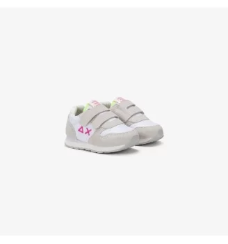 Sun68 Scarpe Girl's Ally Solid First Step Bianco Fucsia Fluo | Sun68 | 
