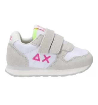 Sun68 Scarpe Girl's Ally Solid First Step Bianco Fucsia Fluo Z36401F 0162