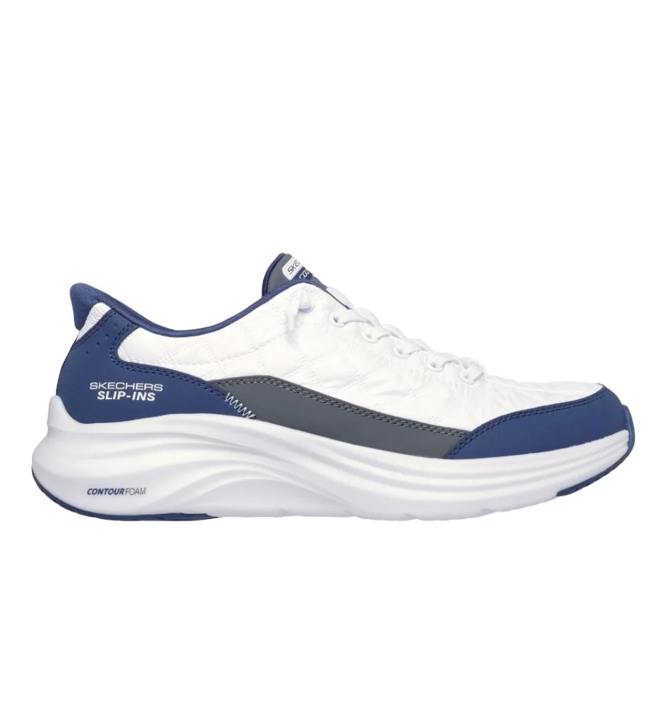 Skechers Scarpe Contour Foam Cozy Fit M Bianco Blu 232619 WNV