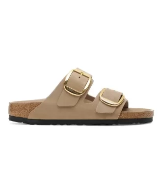 Birkenstock Ciabatta Arizona Big Buckle Stretta Oiled Leather Tabacco Brown W Marrone 1030395