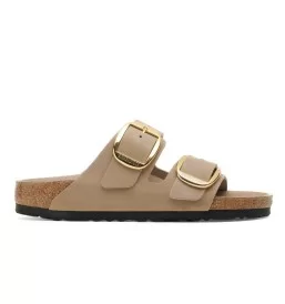 Birkenstock Ciabatta Arizona Big Buckle Stretta Oiled Leather Tabacco Brown W Marrone 1030395