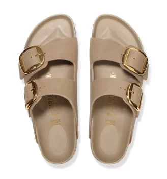 Birkenstock Ciabatta Arizona Big Buckle Stretta Oiled Leather Tabacco Brown W Marrone | Birkenstock | 