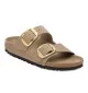 Birkenstock Ciabatta Arizona Big Buckle Stretta Oiled Leather Tabacco Brown W Marrone | Birkenstock | 