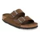 Birkenstock Ciabatta Arizona Stretta Plantare Morbido Dark Tea Suede W Marrone | Birkenstock | 