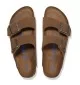 Birkenstock Ciabatta Arizona Stretta Plantare Morbido Dark Tea Suede W Marrone | Birkenstock | 