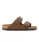 Birkenstock Ciabatta Arizona Plantare Morbido Dark Tea Suede W Marrone 1030865