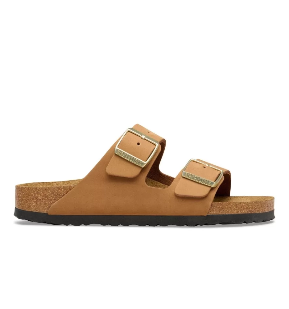Birkenstock Ciabatta Arizona Stretta Plantare Morbido Mink Nubuck Leather W Marrone | Birkenstock | 
