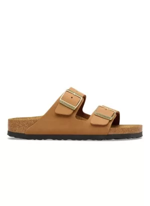 Birkenstock Ciabatta Arizona Stretta Plantare Morbido Mink Nubuck Leather W Marrone | Birkenstock | 