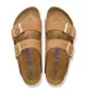 Birkenstock Ciabatta Arizona Stretta Plantare Morbido Mink Nubuck Leather W Marrone | Birkenstock | 