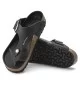 Birkenstock Infradito Gizeh Regolare Oiled Leather Big Buckle Black W Nero | Birkenstock | 