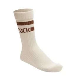Birkenstock Calzini Cotton Crew Eggshel Beige Marrone 1026209