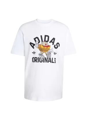 Adidas T-shirt Gfx Graphic Trefoil M Bianco KS7616