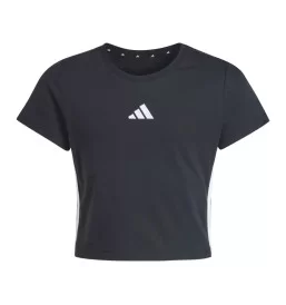 Adidas T-shirt 3 Stripes Baby Girls Nero JZ1211