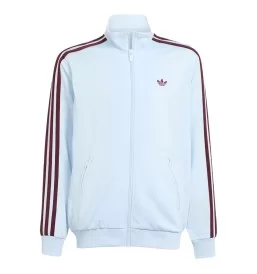 Adidas Giacca Tuta Firebird Loose Jr Celeste KC6839