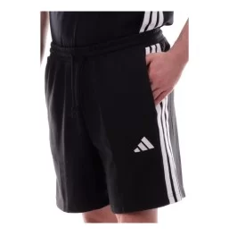 Adidas Pantaloncini 3 Stripes French Terry M Nero JE6414