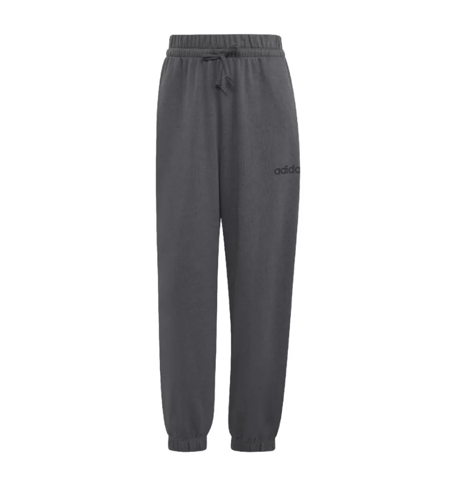 Adidas Pantaloni Linear French Terry W Grigio Scuro KC5242