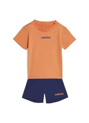 Adidas Tuta 160 Linear Inf Arancione Blu KE0865