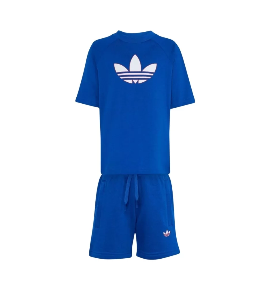 Adidas Tuta Trefoil Loose Kids Blu KD5763