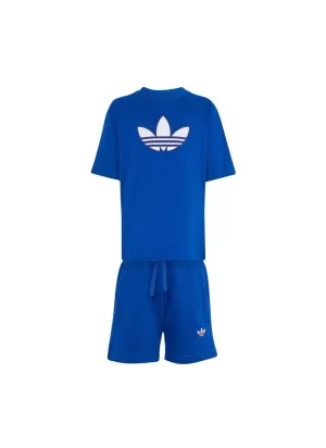 Adidas Tuta Trefoil Loose Kids Blu KD5763