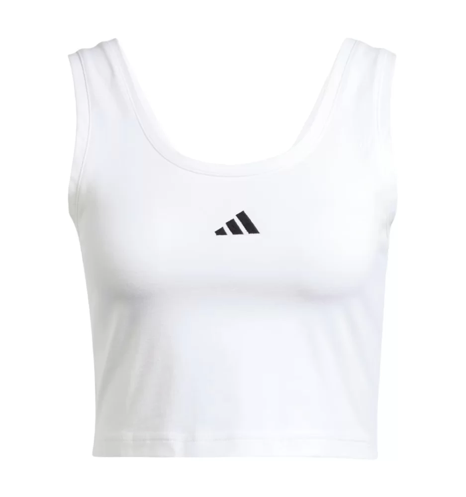 Adidas Canotta Small Logo W Bianco JD0545