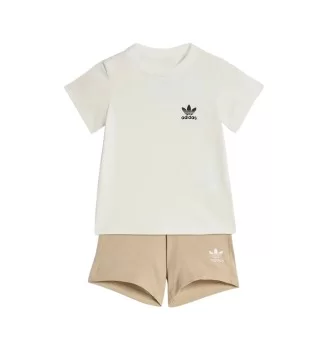Adidas Tuta Classic Inf Bianco Beige KE2357