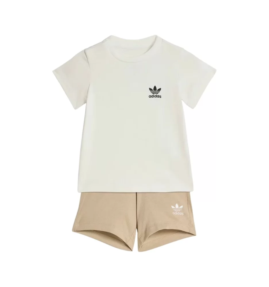 Adidas Tuta Classic Inf Bianco Beige KE2357