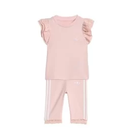 Adidas Tuta Tights Pizzo Inf Rosa KC6799