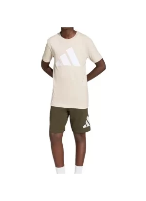 Adidas Tuta 160 Big Logo Kids Beige Verde KD6057 P26