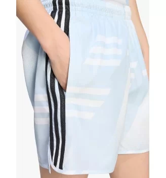 Adidas Pantaloncini 3 Stripes All Over Print M Celeste Nero | Adidas | 