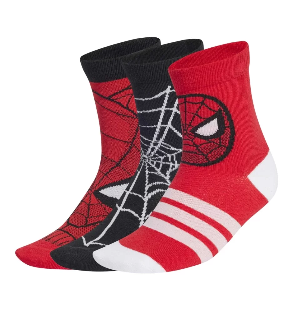 Adidas Calzini Marvel Spider-Man Kids Rosso Nero JG5787
