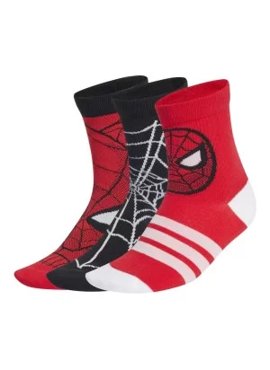 Adidas Calzini Marvel Spider-Man Kids Rosso Nero JG5787