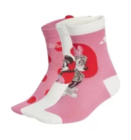 Adidas Calzini Disney Minnie Mouse 3 Paia Kids Bianco Rosa JH3267