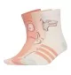 Adidas Calzini Adiraptor 3 Paia Kids Bianco Rosso JD1327