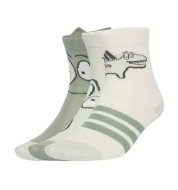 Adidas Calzini Adiraptor 3 Paia Kids Bianco Verde JD1325