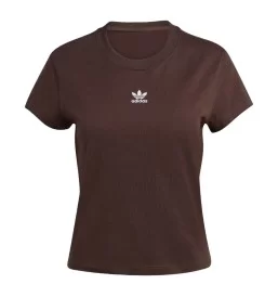 Adidas T-shirt Essential Slim W Marrone KD1354