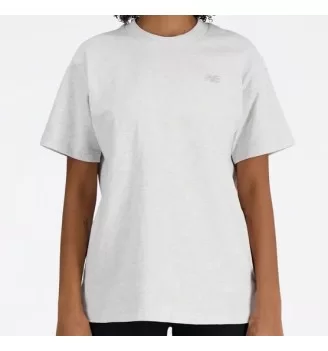 New Balance T-shirt Athletics Jersey Ash Heather W Bianco | New Balance | 