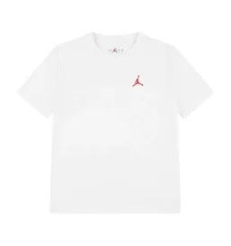 Jordan T-shirt Jumpman Air Emb Kids Bianco Rosso 95D266-782