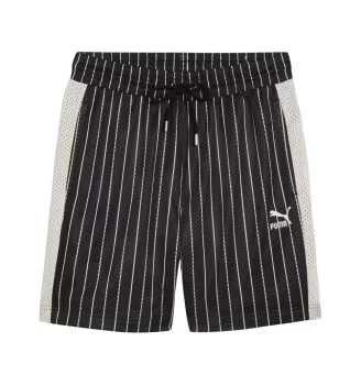 Puma Pantaloncini T7 For The Fanbase Mesh 7'' 18cm M Nero Verde 624394-01